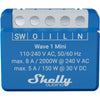 Shelly qubino wave 1 mini relais (blauw wit, 1-kanaals, z-wave)