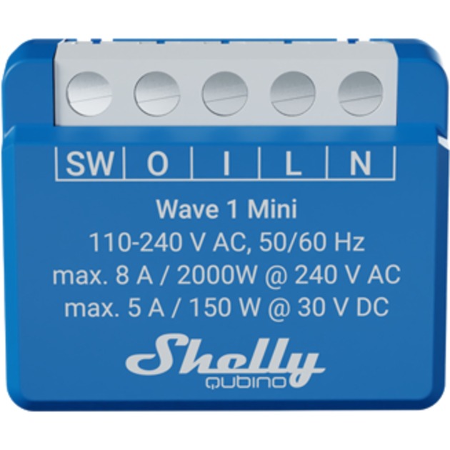 Shelly qubino wave 1 mini schakelactor z-wave