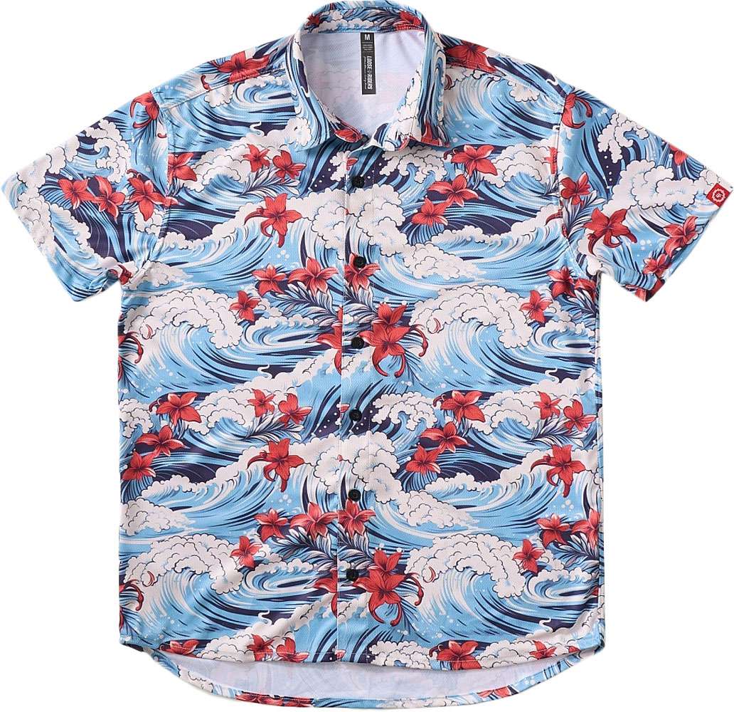 Loose riders party aloha waves - mtb shirt