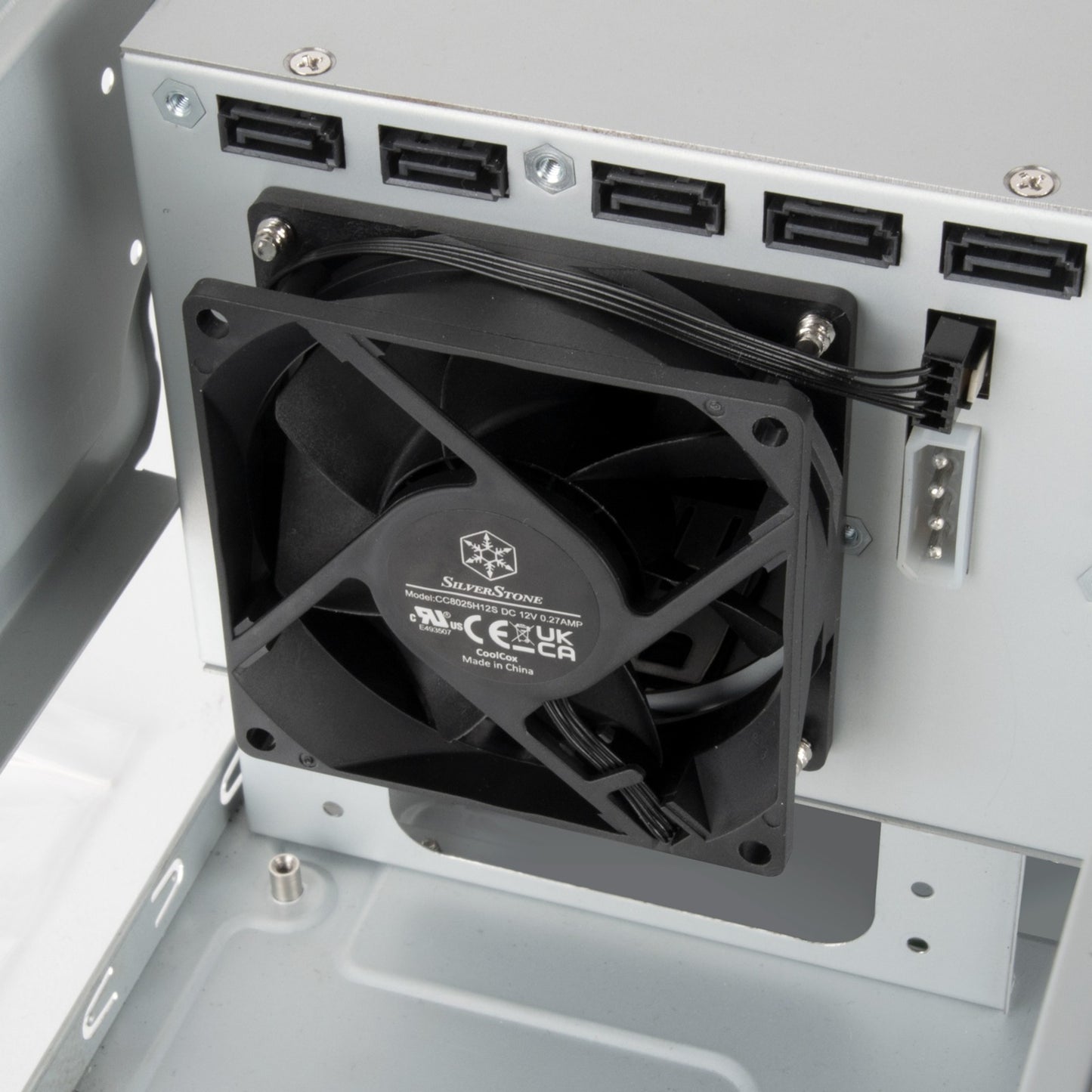 Silverstone sst-cs351 mini tower behuizing (zwart | 2x usb-a | 1x usb-c)