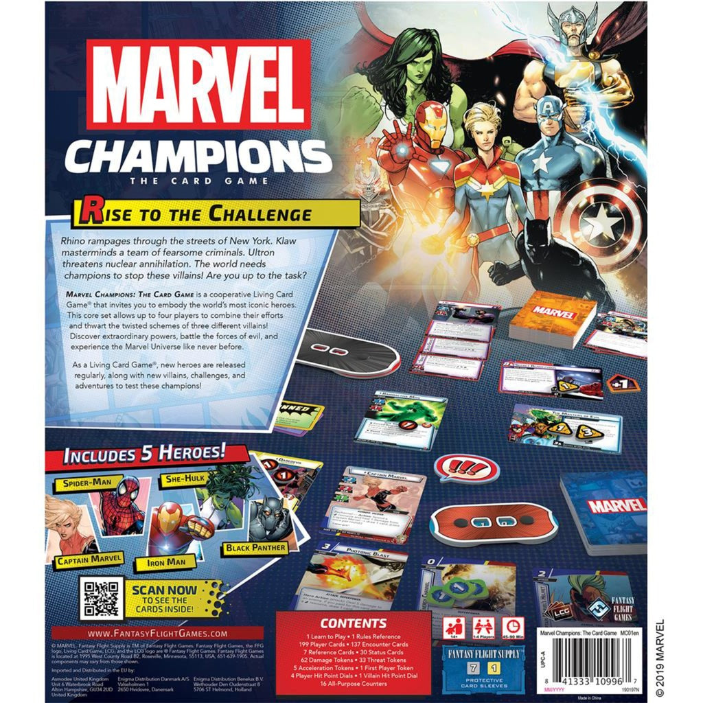 Asmodee marvel champions: the card game kaartspel (engels, 1 - 4 spelers, 45 - 90 minuten, vanaf 14 jaar)