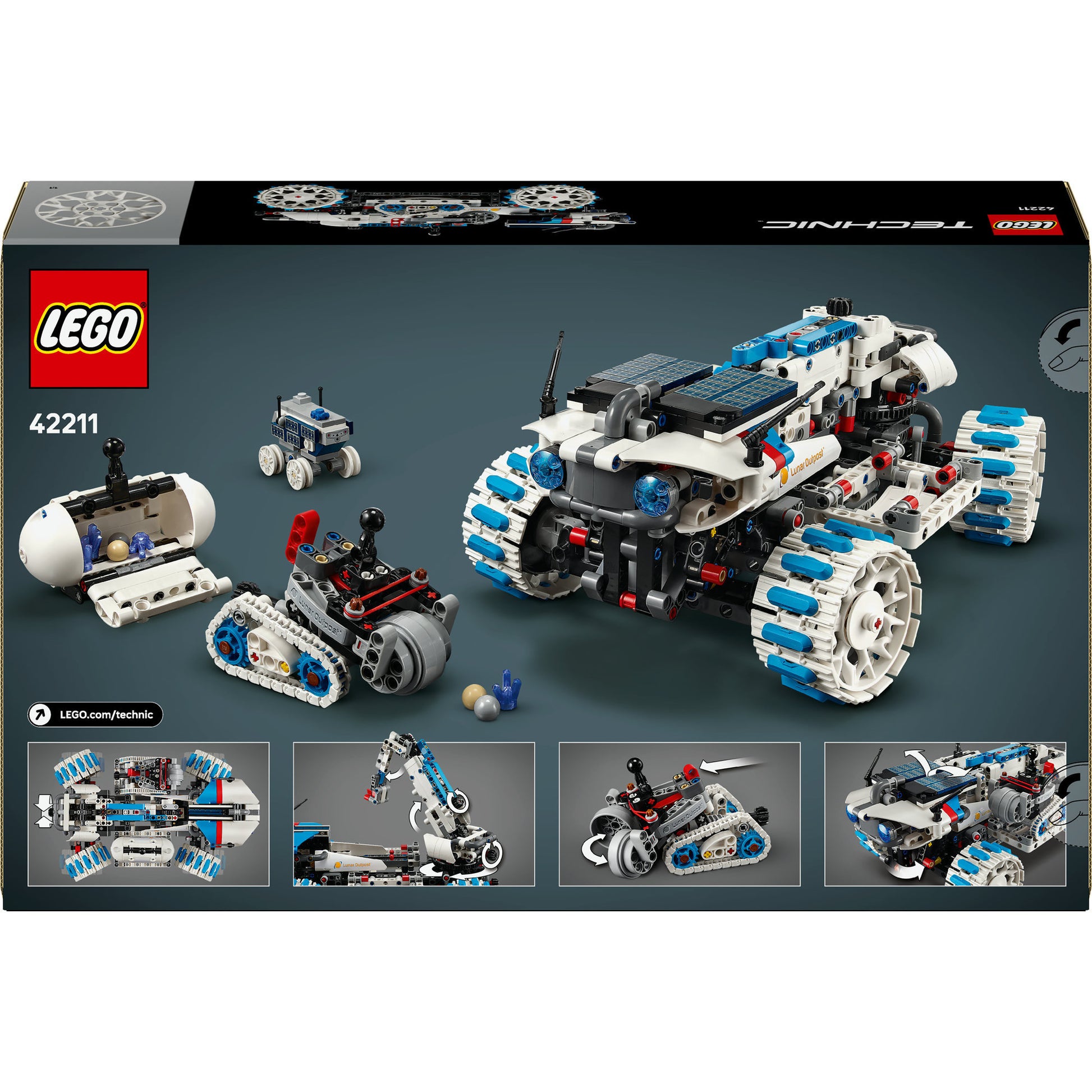 Lego ® technic lunar outpost™ maanrover ruimtevoertuig - 42211