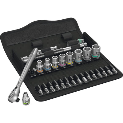 Wera 8100 sa 8 zyklop metal-ratelset, omschakelpal 1 4 gereedschapsset (28-delig)