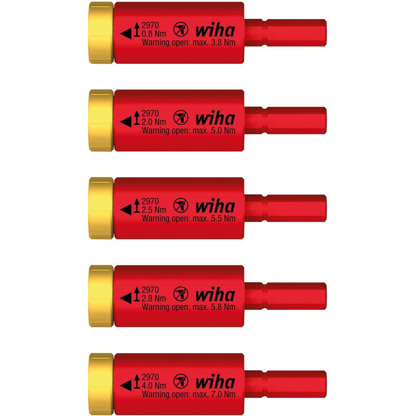 Wiha momentset easytorque adapter electric 41479 (rood geel)