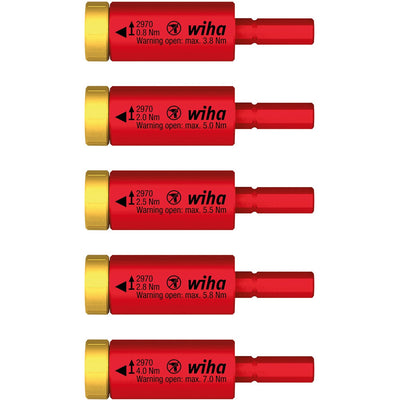 Wiha momentset easytorque adapter electric 41479 (rood geel)