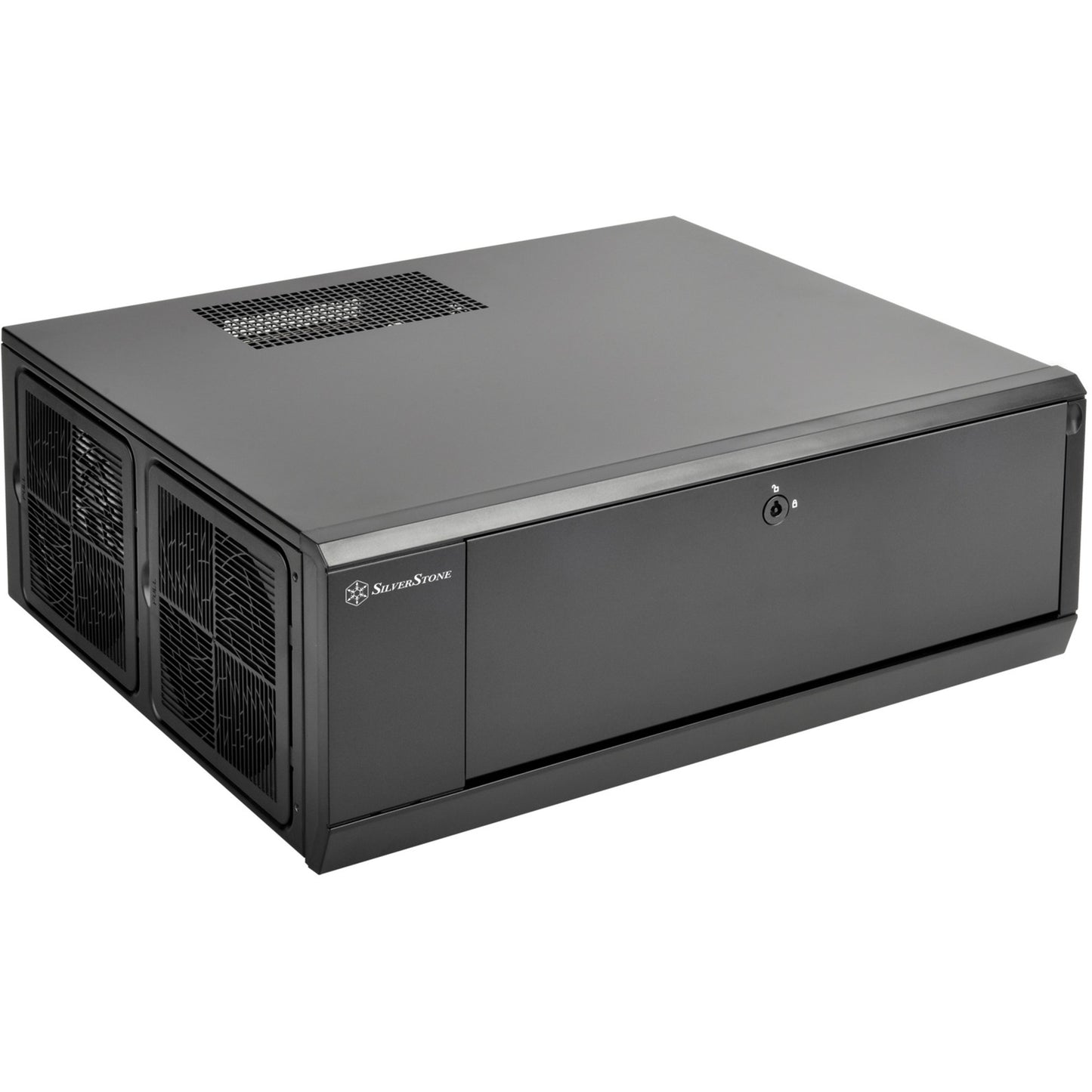 Silverstone sst-gd10b htpc behuizing (zwart | 2x usb-a)