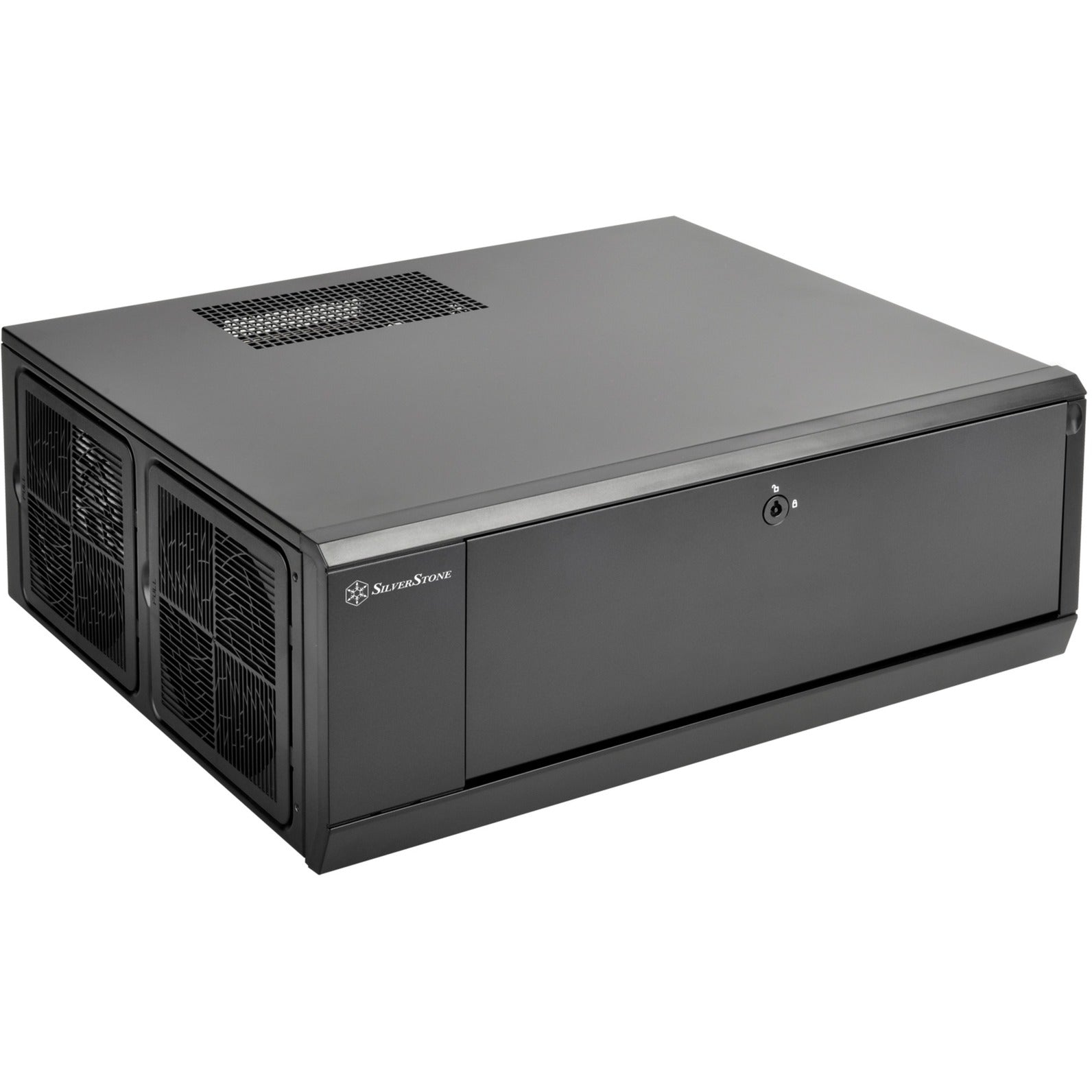 Silverstone sst-gd10b htpc behuizing (zwart | 2x usb-a)