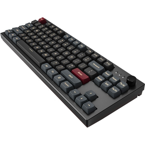 Montech mkey darkness tkl rgb mechanisch toetsenbord (zwart, us lay-out (qwerty), gateron g pro yellow, 80% (tkl), hot-swappable, rgb, pbt)