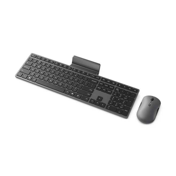 Lenovo 700 modern multi-device wireless combo desktopset (grijs, us lay-out (qwerty), 100%, 4000 dpi, 2.4 ghz, bt 5.3, usb-a)