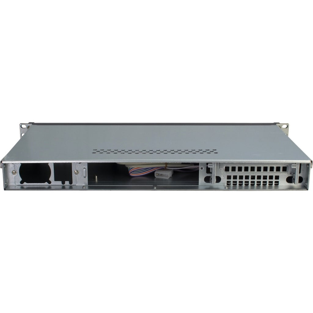 Inter-tech 1u k-125l rack behuizing (zwart | 2x usb-a)