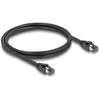 Delock patchkabel s ftp, rj-45 met cat.8.1 (zwart, 1 meter)