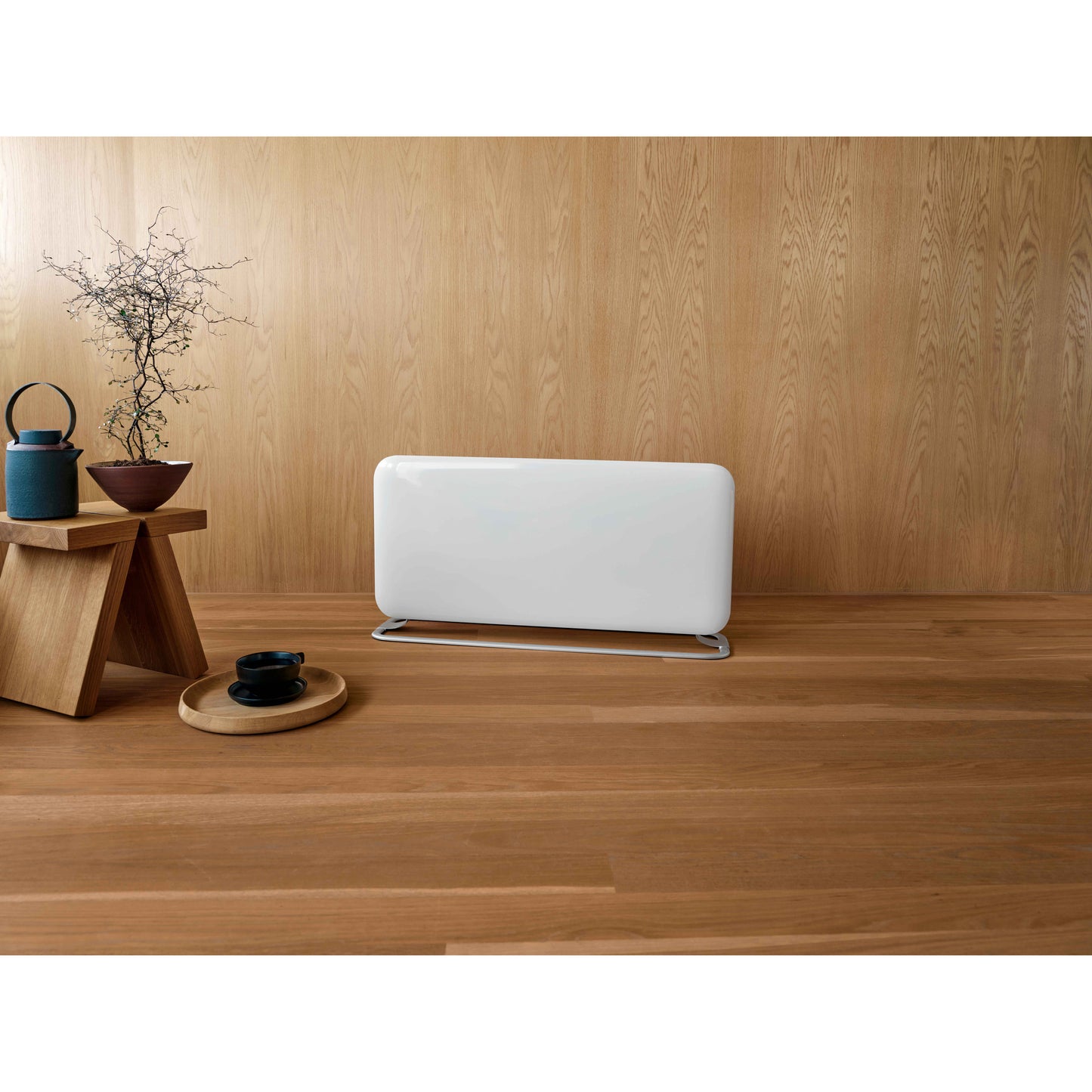 Mill steel wifi paneelverwarming pa1500wifi4a met voet, 1500 watt convector (wit, wifi 2,4 ghz (wifi 6), bluetooth 5.2, zigbee 3.0 + app)