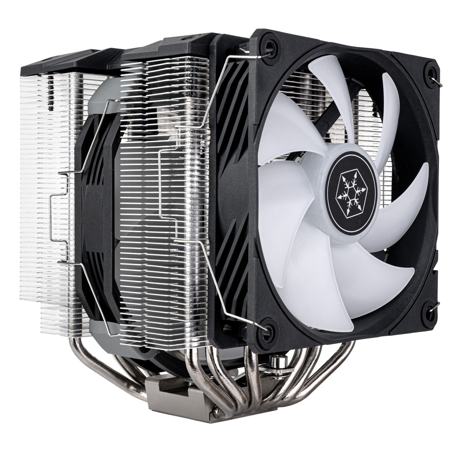 Silverstone sst-hyd140-argb cpu-koeler (4-pins pwm fan-connector, 4-1 pin argb (5v led))