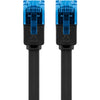 Goobay cat 6a u utp platte kabel (zwart, 20 meter)