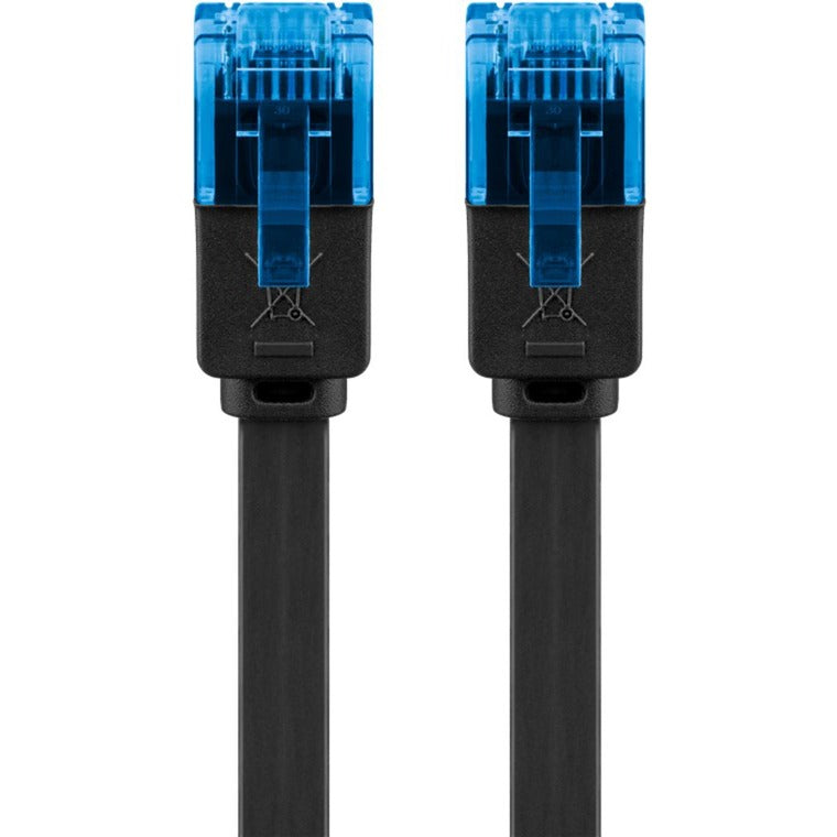 Goobay cat 6a u utp platte kabel (zwart, 20 meter)