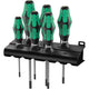 Wera 367 6 schroevendraaierset kraftform plus (zwart groen, 6-delig)
