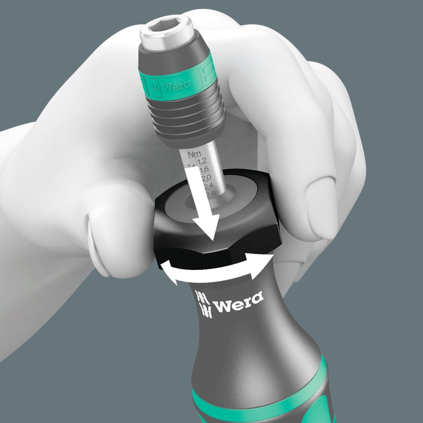 Wera 7440 41 kraftform momentschroevendraaier-set 0,3-3,0 nm (zwart groen, 26‑delig)