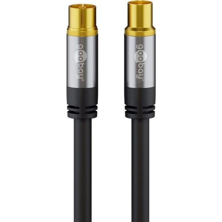 Goobay tv antennekabel (zwart, 10 meter, 135 db)