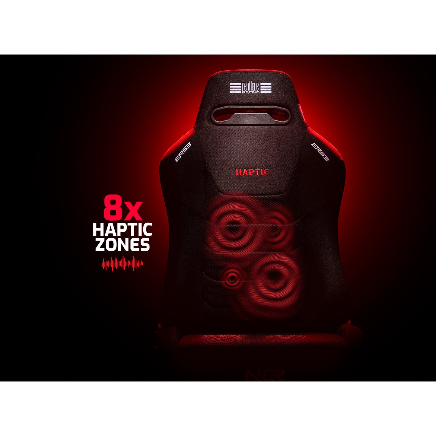 Next level racing ers3 haptic feedback sim racing seat racestoel (zwart)