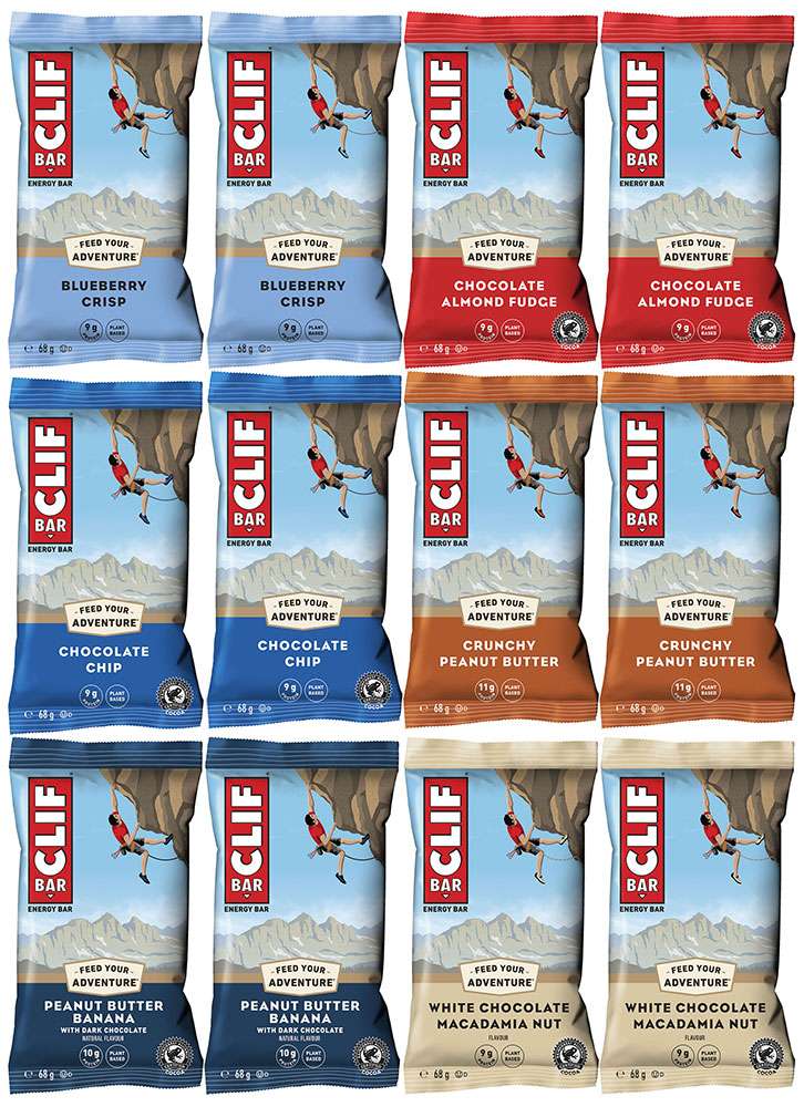 Clif bar energy bar mixed 12x68g box