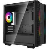 Deepcool cc360 argb mini tower behuizing (zwart | 2x usb-a | rgb | tempered glass) - afbeelding 2