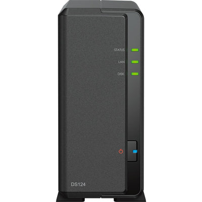 Synology diskstation ds124 nas (zwart, usb-a 3.2 (5 gbit s))