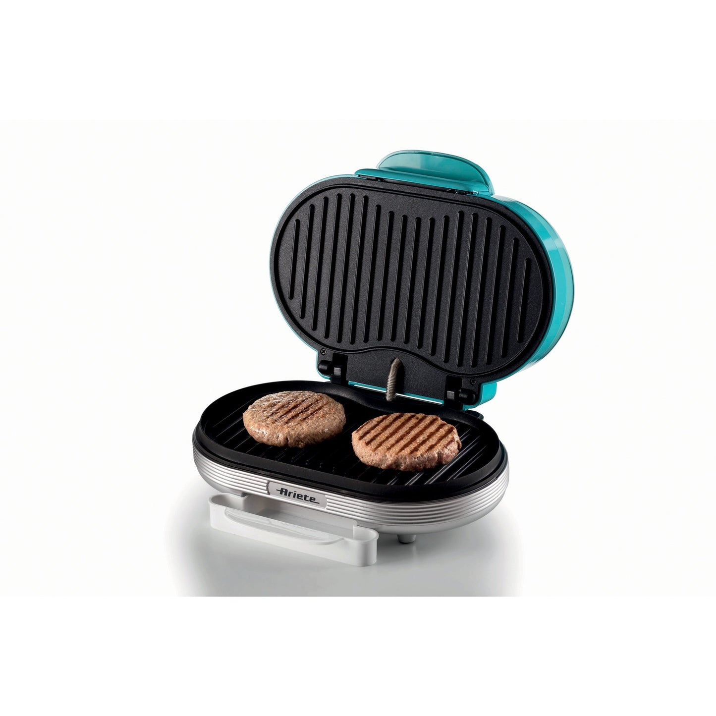 Ariete party time hamburger maker 0205 01 elektrische bakplaat (lichtblauw wit)