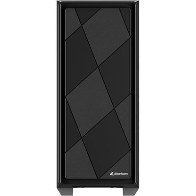 Sharkoon vs8 rgb black midi tower behuizing (zwart | 2x usb-a | 1x usb-c | rgb | tempered glass)