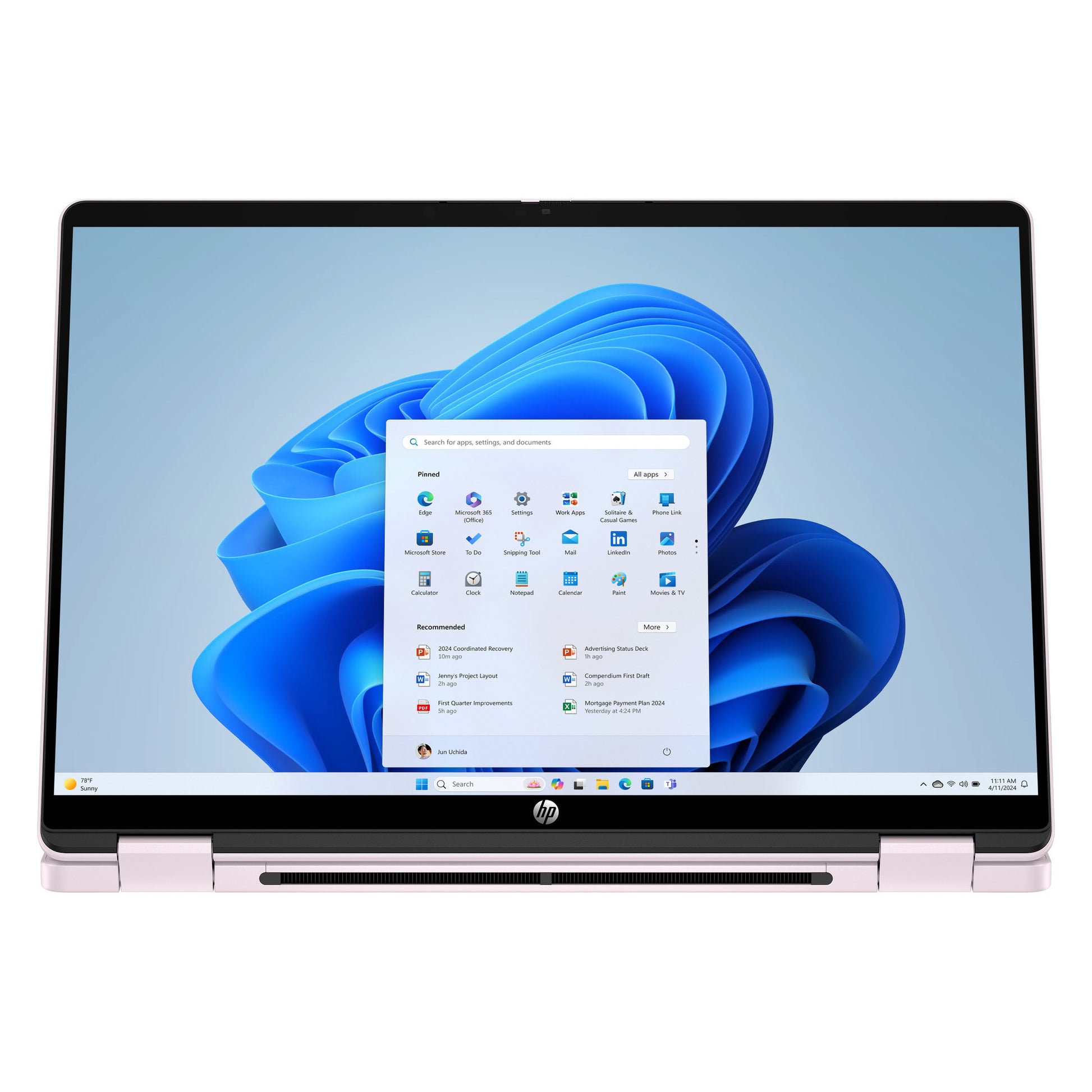 Hp omnibook 5 flip 2-in-1 14-fp0252ndx 14 laptop (lichtroze | core 5 120u | intel graphics | 8 gb | 512 gb ssd | touch)