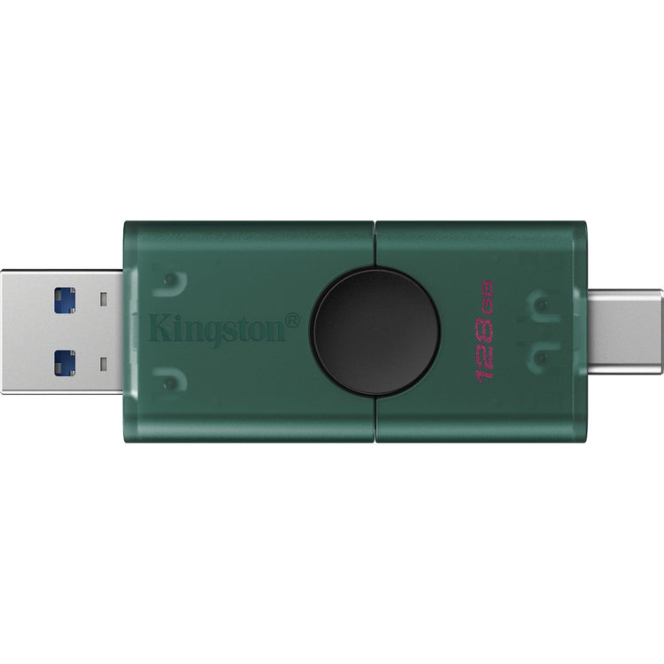 Kingston datatraveler duo 128 gb usb-stick (groen zwart, dtdeg2 128gb)