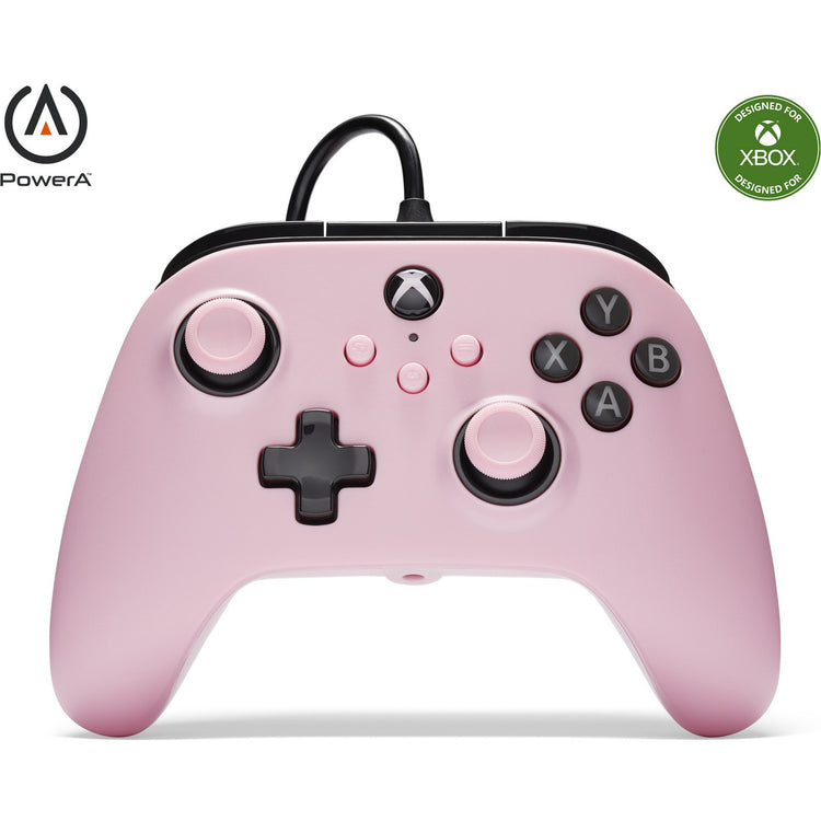 Powera bedrade controller voor xbox series x|s (roze, xbox series x|s, xbox one, pc)