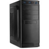 Inter-tech it- 5905 midi tower behuizing (zwart | 2x usb-a) - afbeelding 1