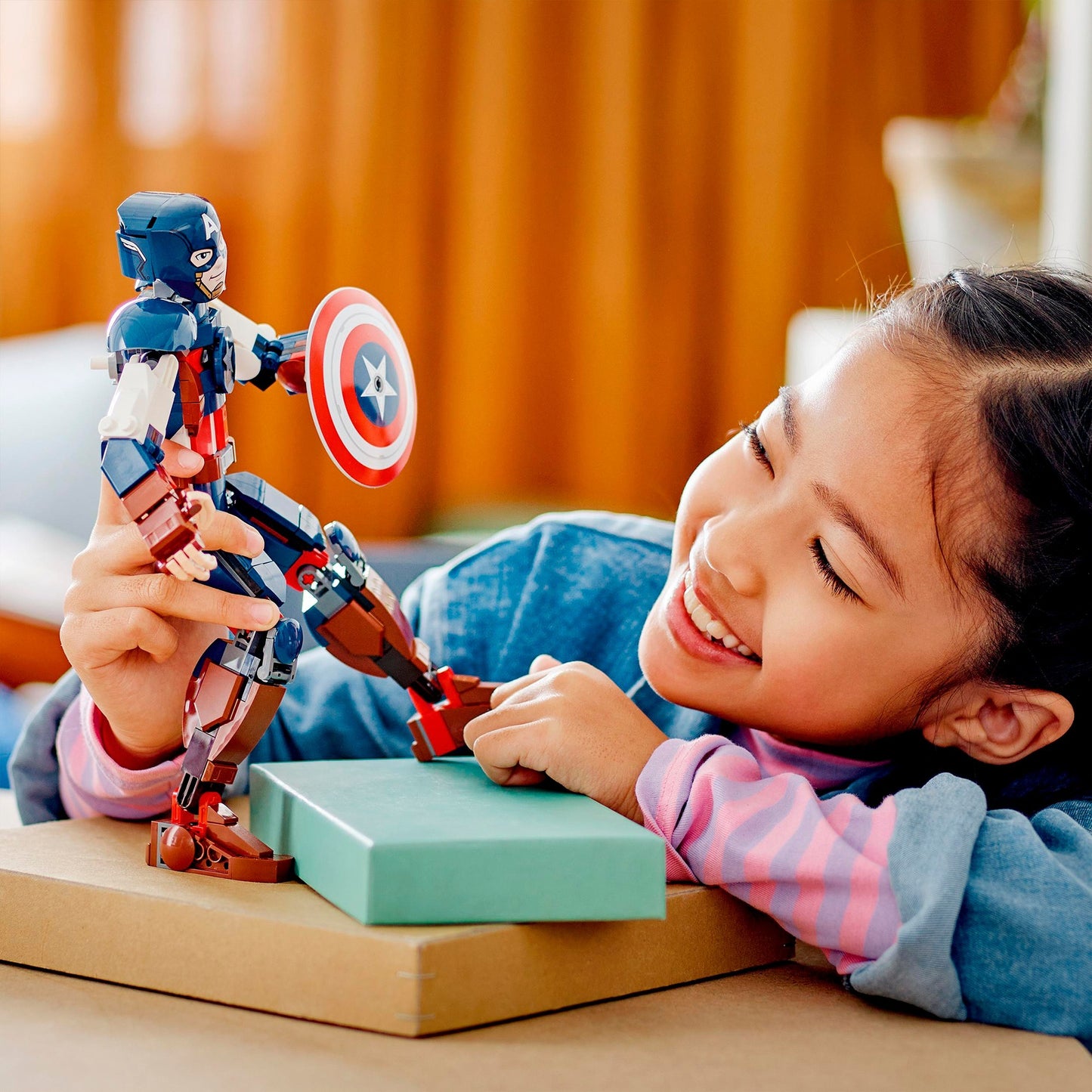 Lego super heroes 76258 captain america bouwfiguur