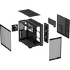 Asus a32 plus midi tower behuizing (zwart | 2x usb-a | 1x usb-c | rgb | tempered glass)
