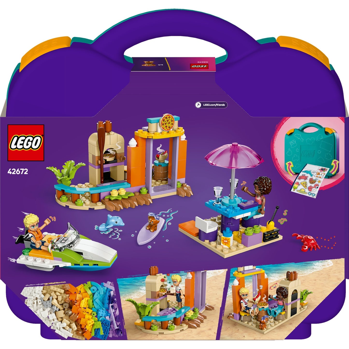 Lego friends - creatieve strandkoffer constructiespeelgoed (42672)