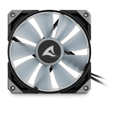 Sharkoon rebel f50 pwm rgb case fan (zwart, 120 x 120 x 25 mm) - afbeelding 3