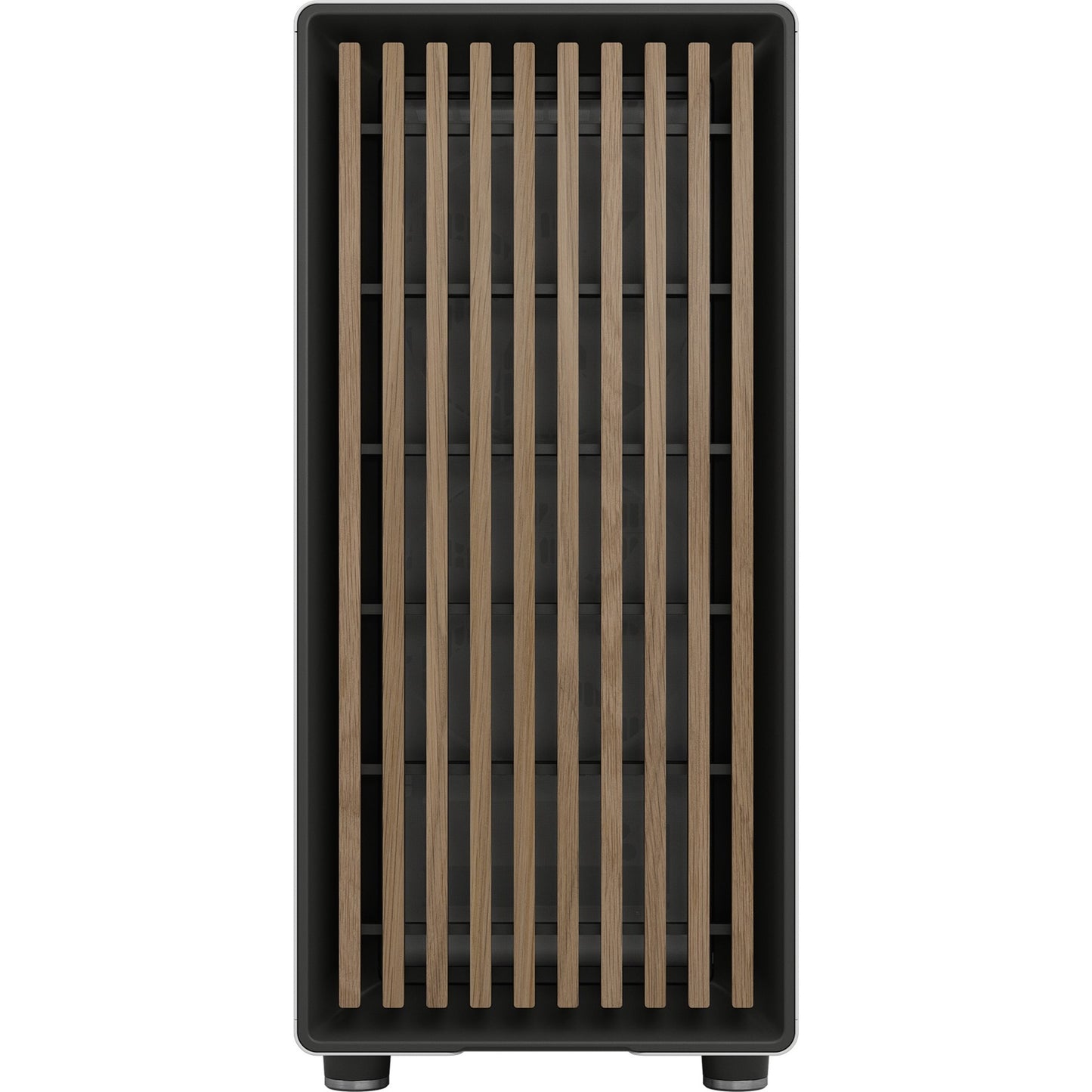 Fractal design north midi tower behuizing (wit houtkleur | 2x usb-a | 1x usb-c)