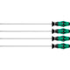 Wera 367 4 torx® hf kraftform plus schroevendraaierset met vasthoudfunctie met 300 mm lange klingen (zwart groen, 4‑delig)