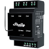Shelly qubino wave pro 3 schakelaar (zwart, z-wave s800) - afbeelding 1