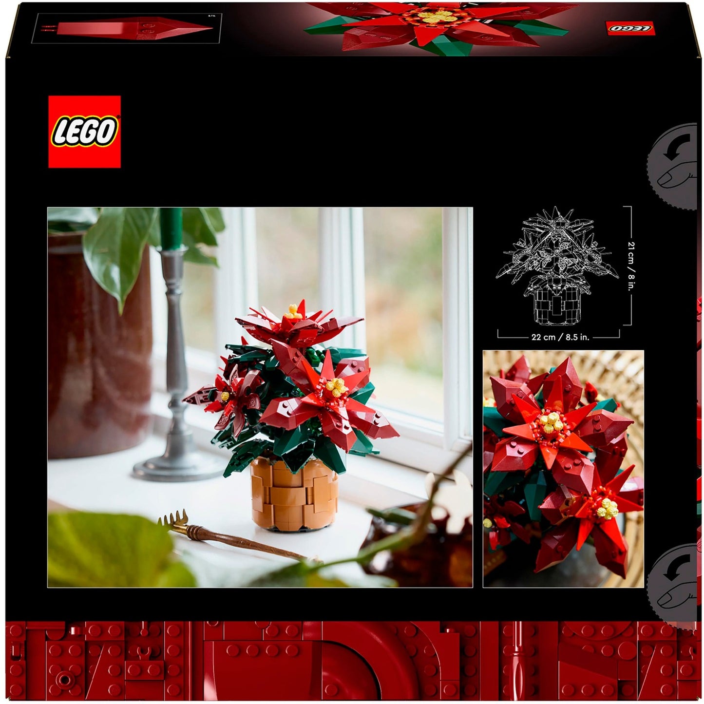Lego icons kerstster poinsettia - 10370