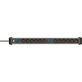 Brennenstuhl premium-alu-line stekkerdoos 12-voudig stekkerdoos (zwart zilver) - afbeelding 2