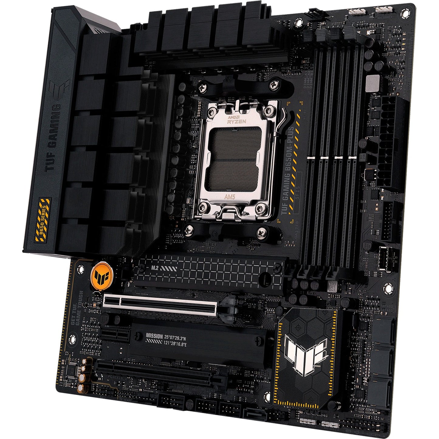 Asus tuf gaming b650m-plus socket am5 moederbord (zwart, raid, 2.5 gb-lan, sound, µatx)