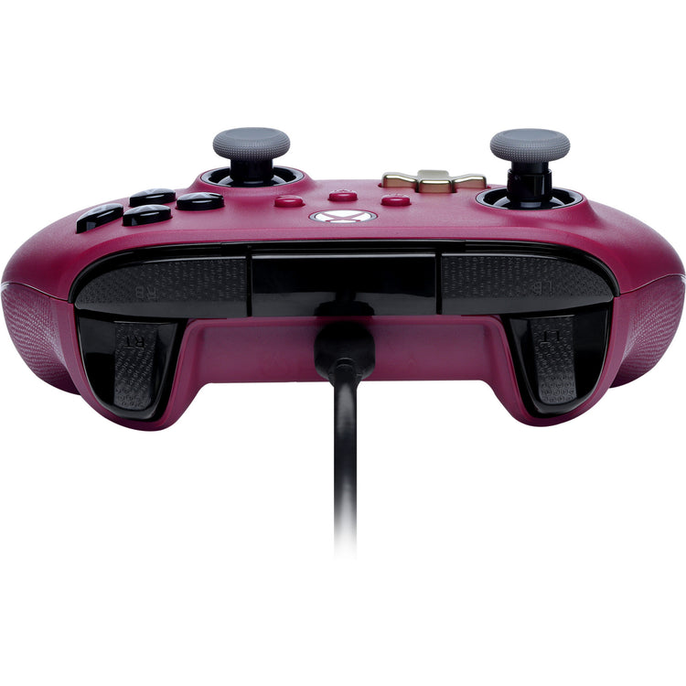 Powera advantage plus bedrade controller voor xbox series x|s - robijn (donkerrood, xbox series x|s, xbox one, pc)