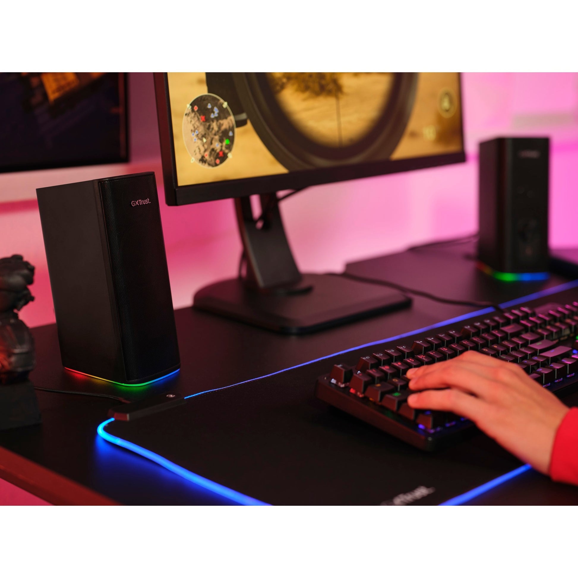 Trust gxt 612 cetic pc-luidspreker (zwart, bluetooth, rgb)