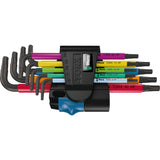 Wera inbussleutelset torx 967 9 tx multicolour hf 1 (9-delig, torx t8 tot t40) - afbeelding 1