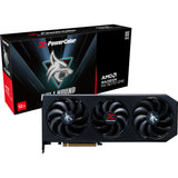 Powercolor radeon rx 9070 gre hellhound 12gb gddr6 grafische kaart (zwart, rdna4, 3x displayport, 1x hdmi 2.1) - afbeelding 1