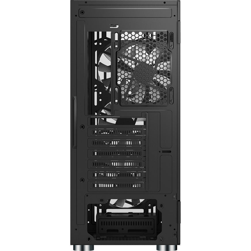 Montech x3 glass midi tower behuizing (zwart | 3x usb-a | rgb | tempered glass)