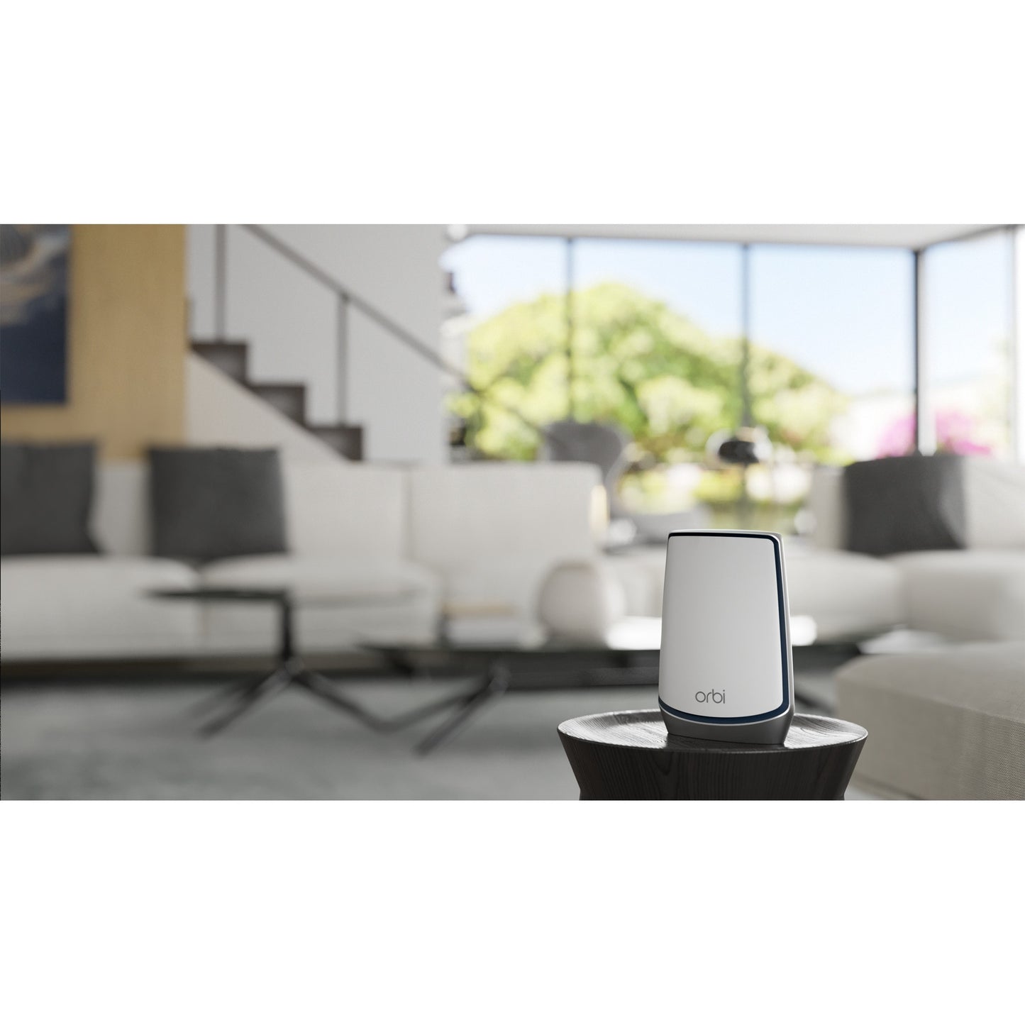 Netgear orbi wifi 6-systeem (rbk852) ax6000 mesh router (wit zilver, 1x router (rbr850), 1x satelliet (rbs850), dekking tot 350 m²)
