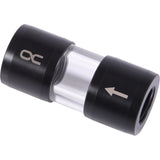 Alphacool eiszapfen acryl acetal inline filter g1 4 inner thread (zwart transparant) - afbeelding 1