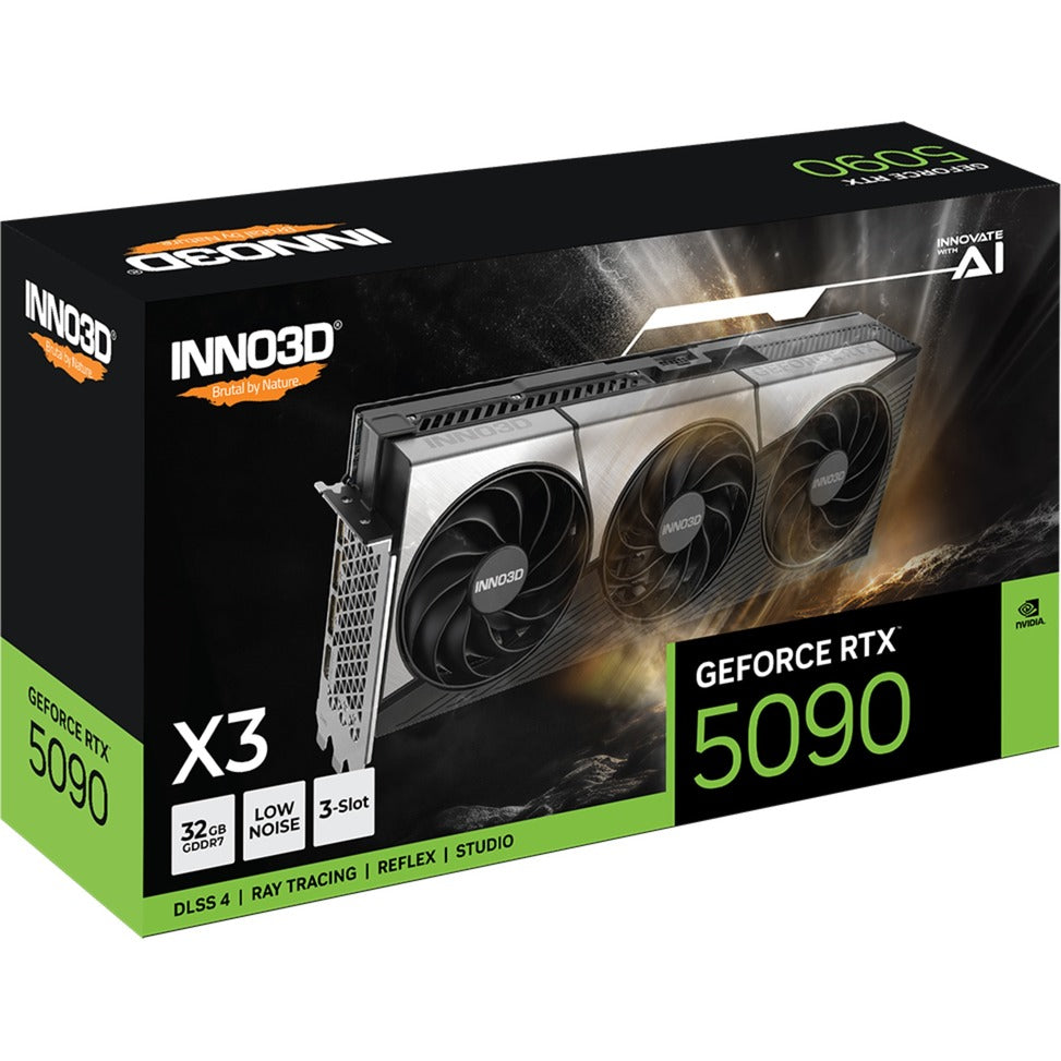 Inno3d geforce rtx 5090 x3 grafische kaart (dlss 4, 3x displayport, 1x hdmi 2.1)